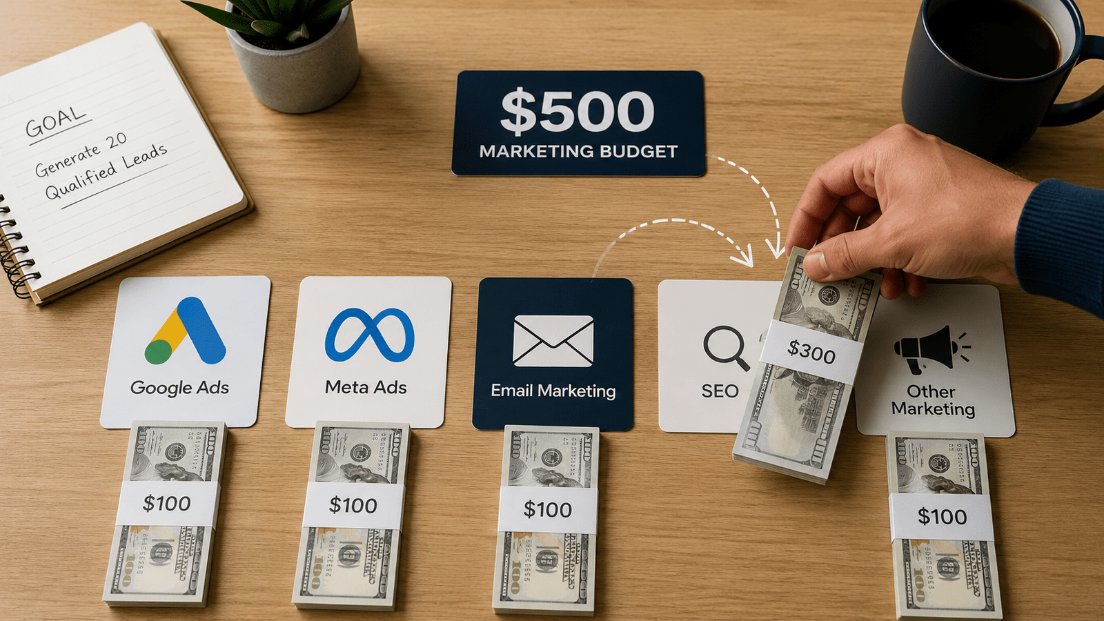 What Marketing Should You Do First With a $500 Budget?